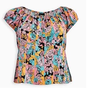 Torrid x Disney Retro Comic Off-Shoulder Top Size 5